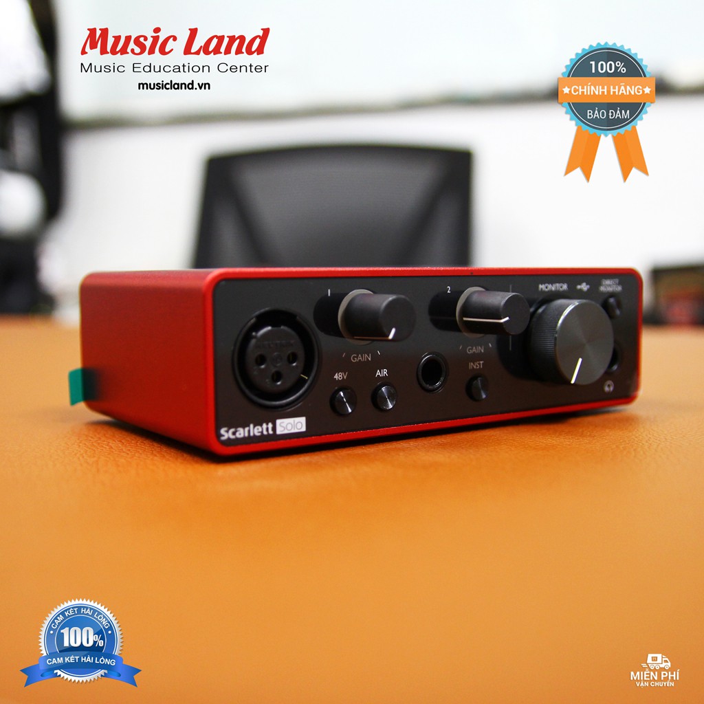 Sound Card Âm Thanh Focusrite Solo (3rd Gen) – Chính hãng