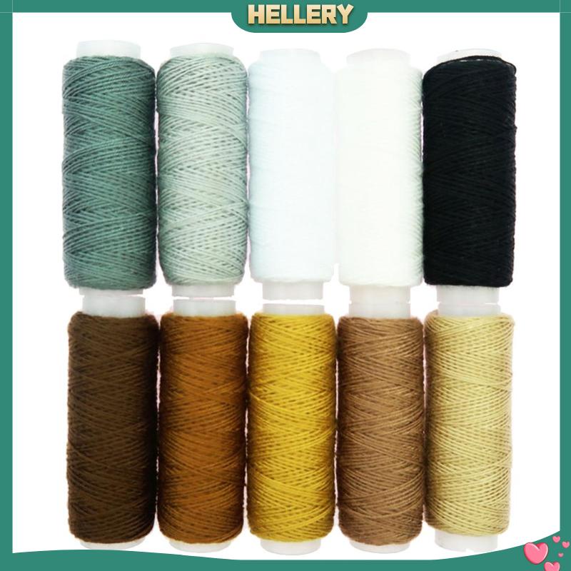 Set 10 Cuộn Chỉ 100% Polyester Dành Cho Thêu Thùa Đa Năng Tiện Dụng