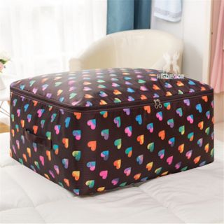Túi đựng quần áo chăn màn size Lớn 60x50x28cm, 2 lớp vải dù, chống ẩm, thấm nước khóa kéo quai sách chắc chắn