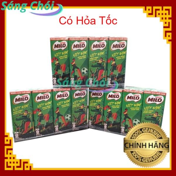 12 Hộp [12 x 180ml HSD 18/07/2022] Nestle MILO Sữa Lúa Mạch Với Activ-GO