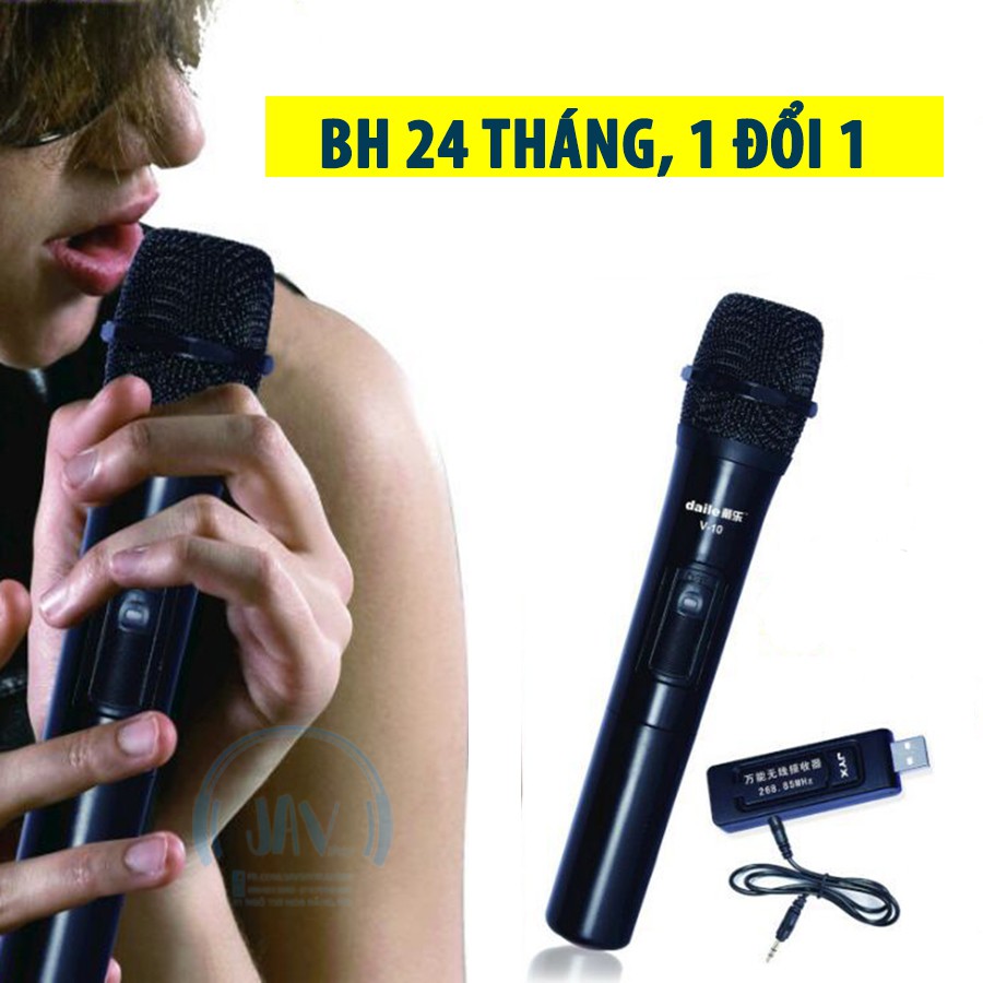 [BH 24 THÁNG] Combo 2 Micro Karaoke Bluetooth Không Dây Song Ca V20 -  Âm vang có ECHO - Thu Âm Nhạy - Không Bị Rè Hú