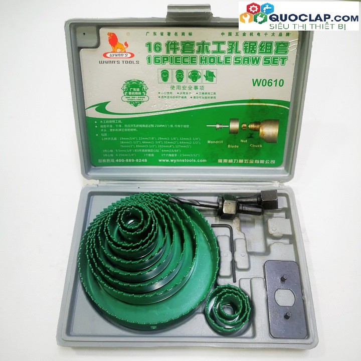 Bộ 12 mũi khoét gỗ hiệu sư tử (wynn's)