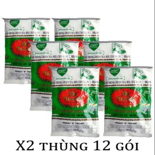 Thùng 12 gói trà thái xanh 200gr hàng chuẩn loại 1 (49.9k)