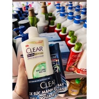DẦU GỘI CLEAR BẠC HÀ/ MEN 650G MỚI CÓ TẶNG KÈM