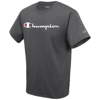 áo Champion Logo trước ngực loại vải GT cao cấp màu GRANITE Xám đen