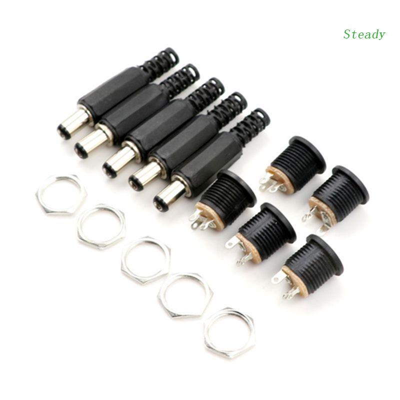 Set 15 Phích Cắm Nguồn DC 5.5x2.1mm DC 5.5-2.1 9mm Chuyên Dụng DIY