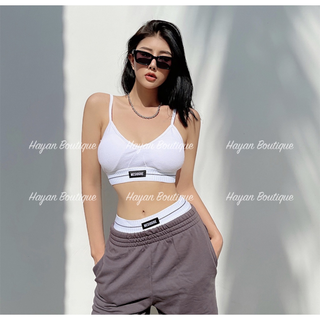 HT87 Bộ đồ lót thể thao bikini hai mảnh CẠP CAO gợi cảm kèm ĐỆM LÓT, đồ ngủ quyến rũ HT87
