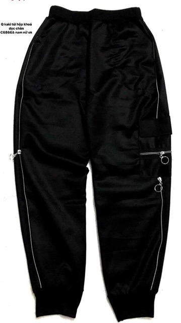 Quần kaki túi hộp 2 khoá phối dọc thân (C/KT ) | BigBuy360 - bigbuy360.vn