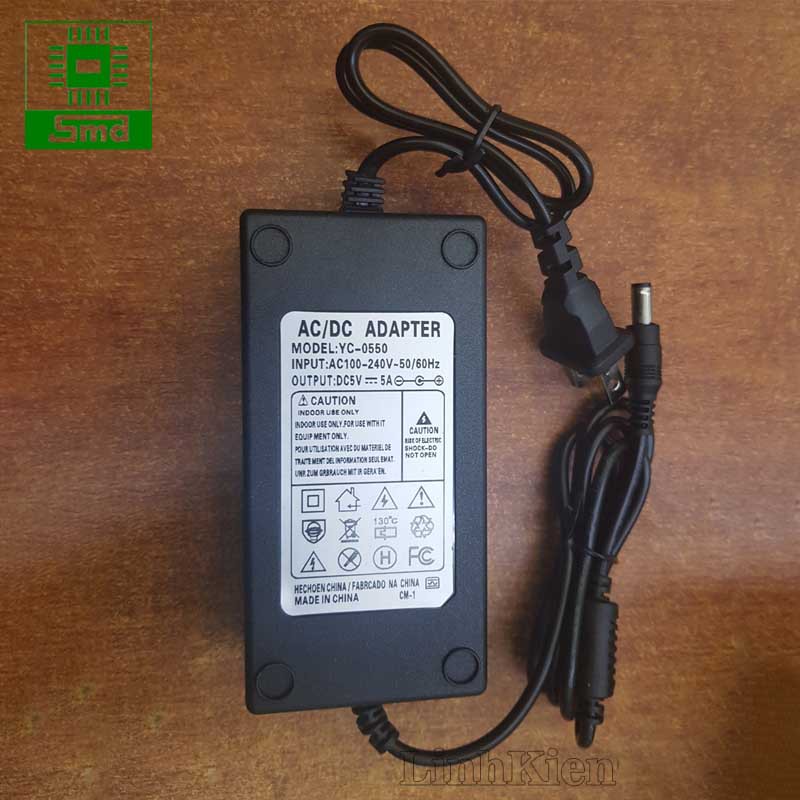 Nguồn vỏ nhựa 5V - 5A