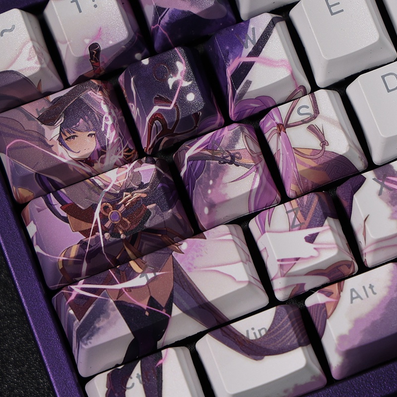 Beelzebul Keycap Cherry Profile Genshin Impact Chủ đề Anime PBT DYE-SUB Bàn phím cơ truyền ánh sáng Keycap