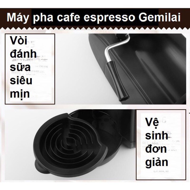 [HÀNG CHÍNH HÃNG] Máy pha cafe Espresso cho cái nhân, gia đình, cơ quan và quán nhỏ