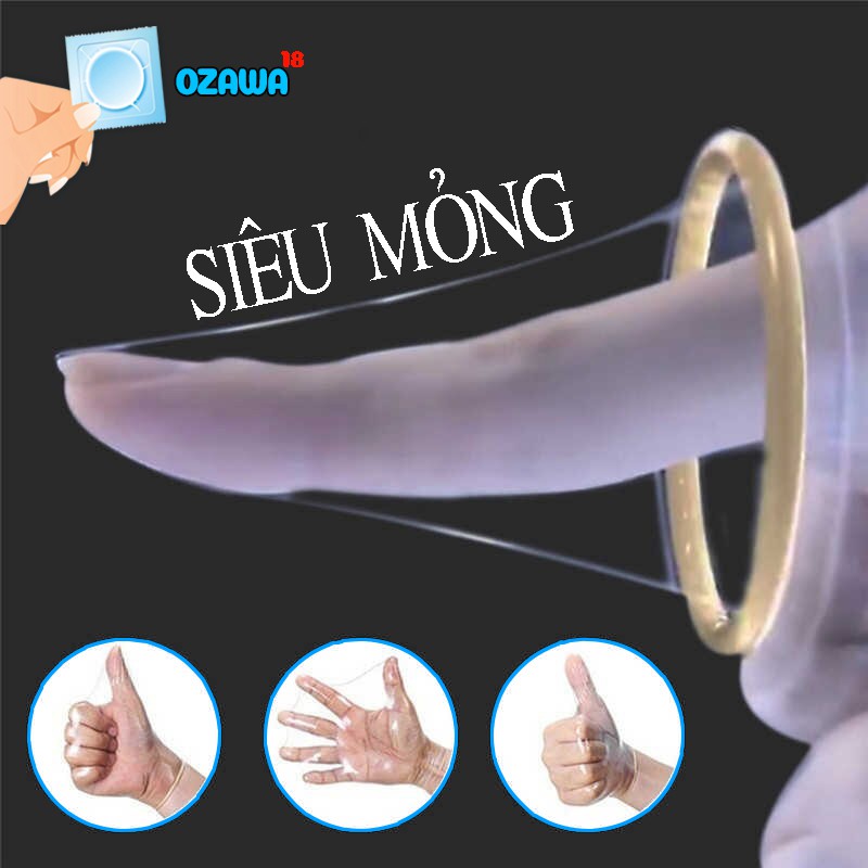 Bao Cao Su Siêu Mỏng SAGAMI Xtreme Super Thin Hộp 10 Chiếc Xuất Xứ từ Nhật Bản cảm giác thật