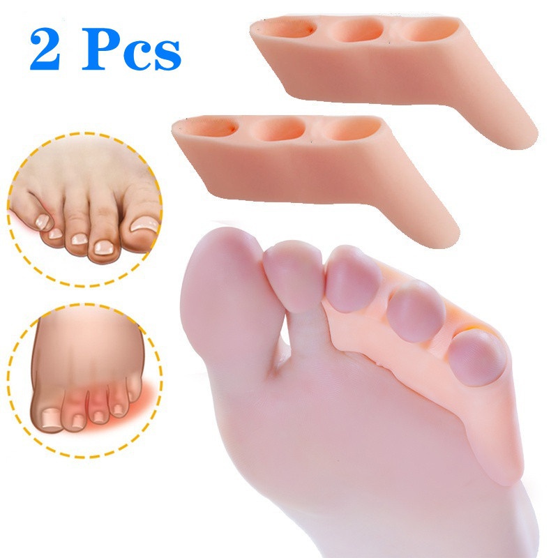 [Hàng mới về] Dụng cụ tách ngón chân bằng silicone tiện dụng