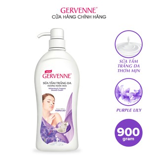 Sữa tắm trắng da Gervenne Purple Lily 900gr