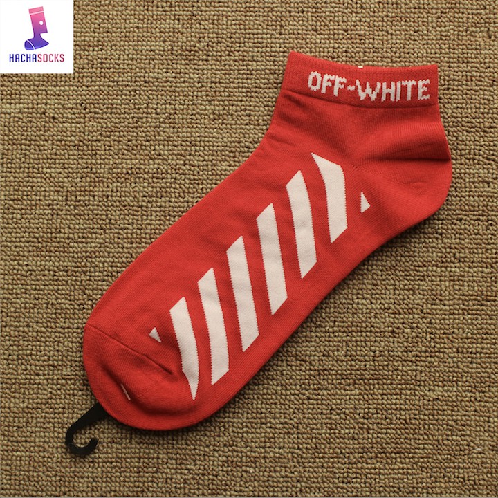 Vớ Tất Off White Lười Unisex Hàng Đẹp OW - Có Bao Và Móc Cực Đẹp