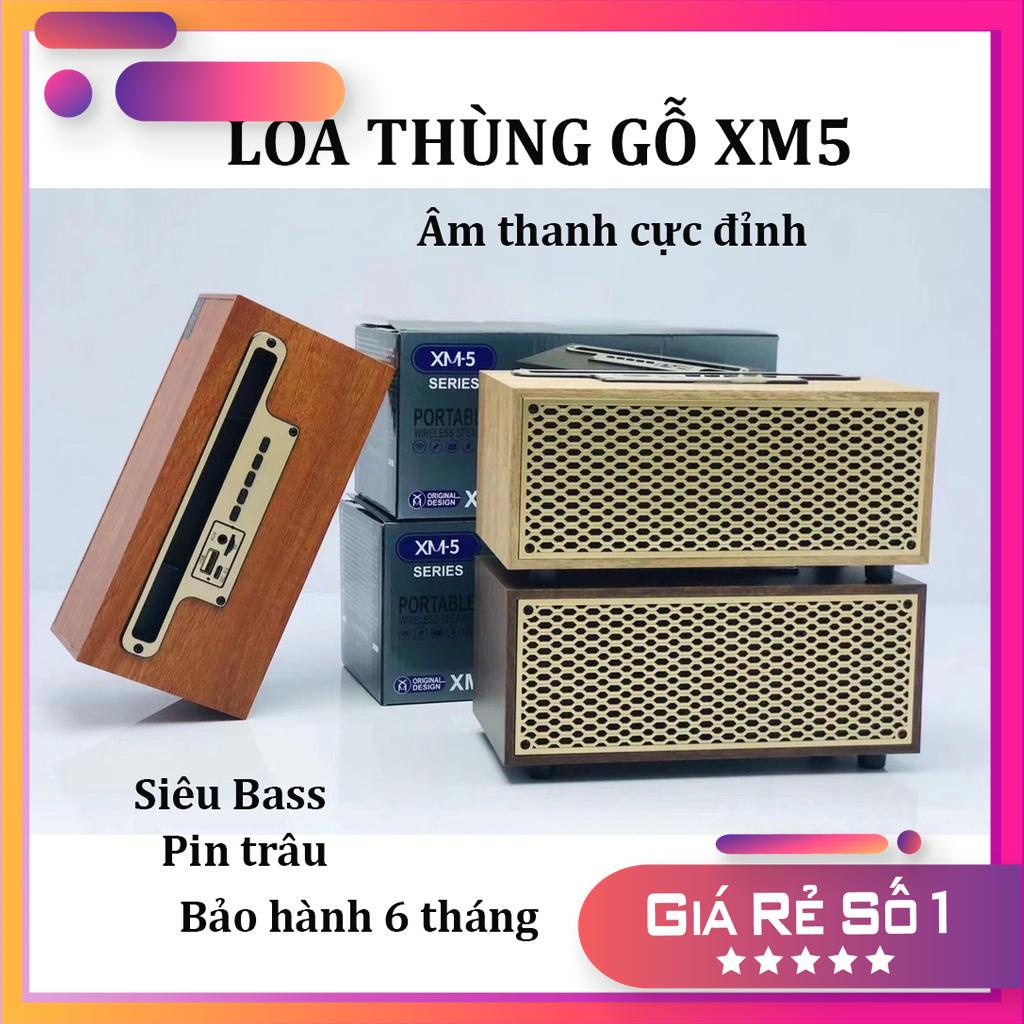 Loa bluetooth , loa XM5 thùng gỗ , thiết kế cổ điển sang trọng ,có giá để điện thoại ,âm thanh cực hay ,bảo hành 1 đổi 1