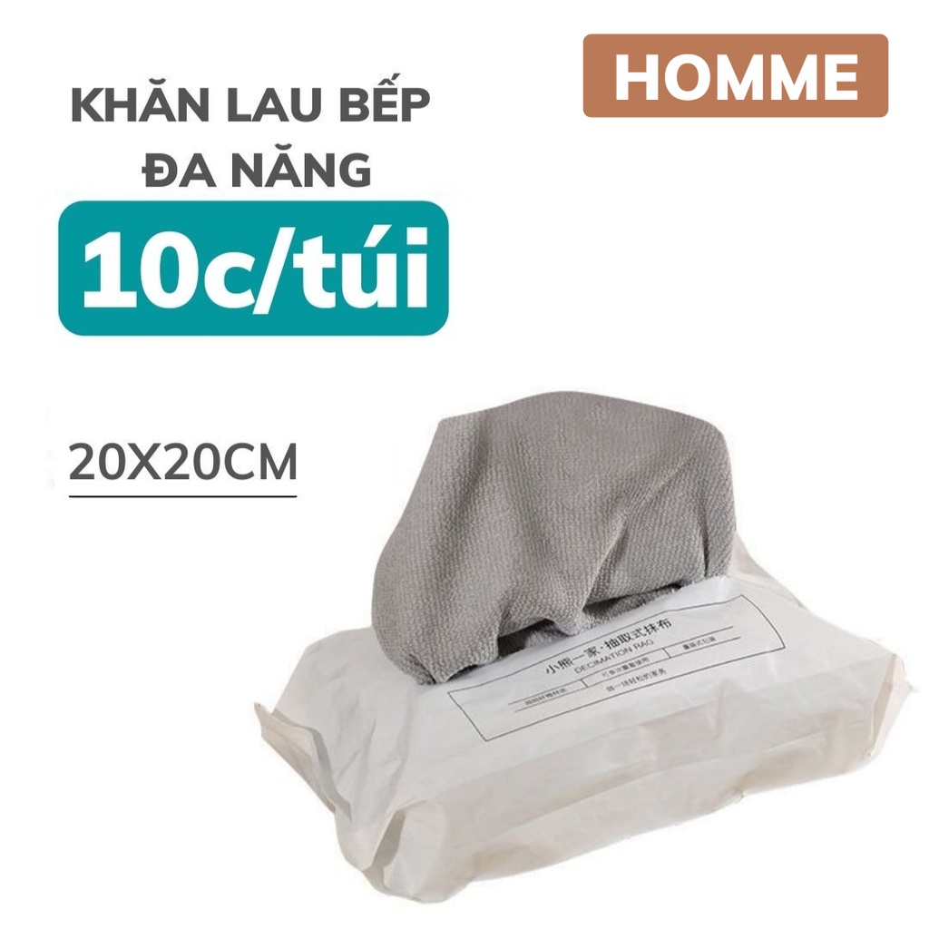 Khăn lau bếp đa năng HOMME siêu thấm lau bàn ăn mặt bếp bát đũa