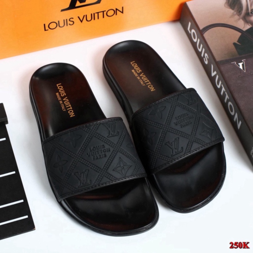 FREE SHIP DÉP NAM QUAI NGANG HÀNG KỸ, DÉP LV HÀNG CAO CẤP H2T STORE