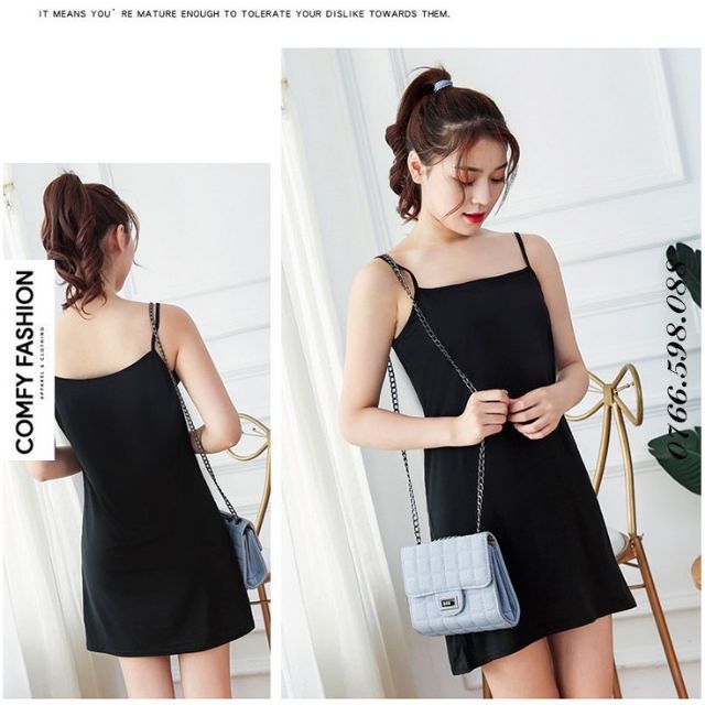 Đầm Lót Nữ Hai Dây Cotton 👸 FREE SHIP 👸 Phong Cách Sundress Casual sexy