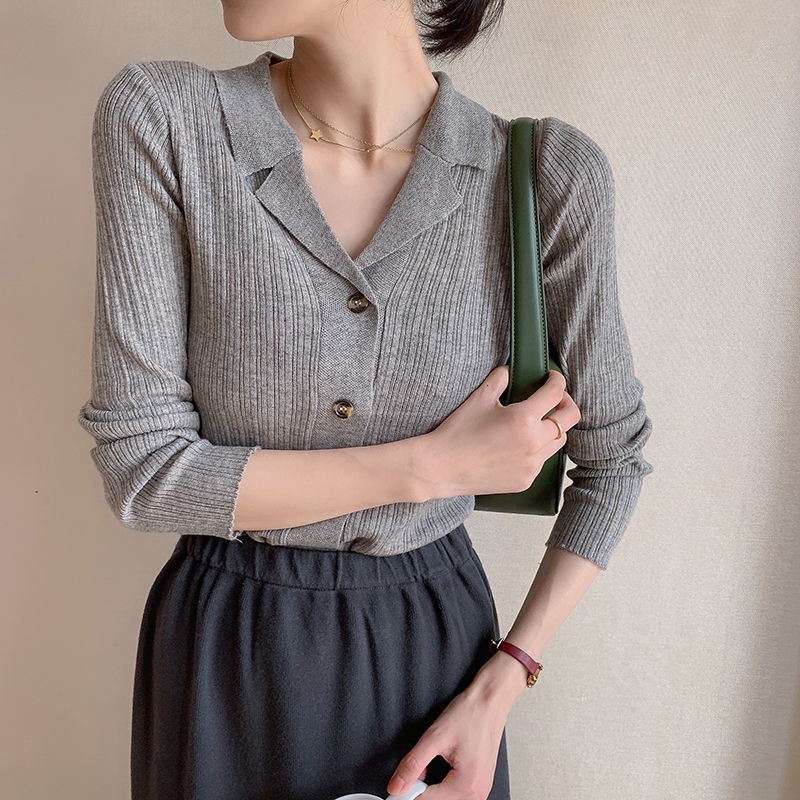 Áo Khoác Cardigan Màu Sắc Đơn Giản Phong Cách Hàn Quốc Cho Nữ