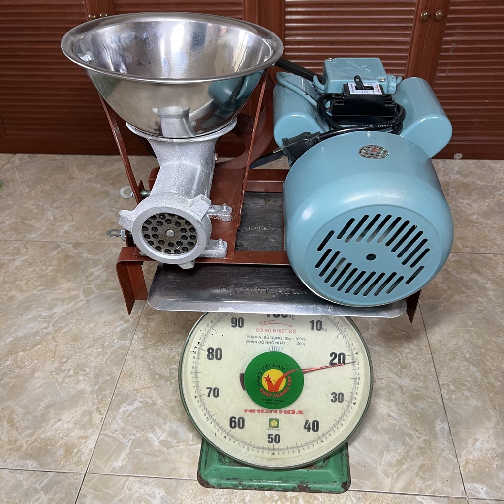 Máy đùn thịt| Cối đùn thịt 12 đầy đủ mô tơ 1.1kw | Cối xay xương,xay cổ gà, xay cua