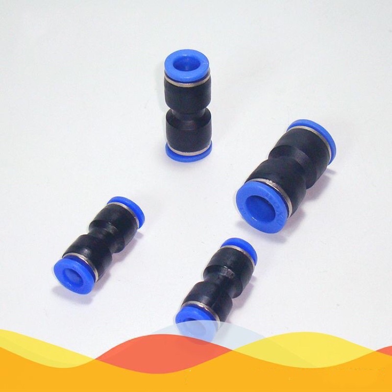Đầu nối nhanh 6mm với ống inox hoặc vòi inox