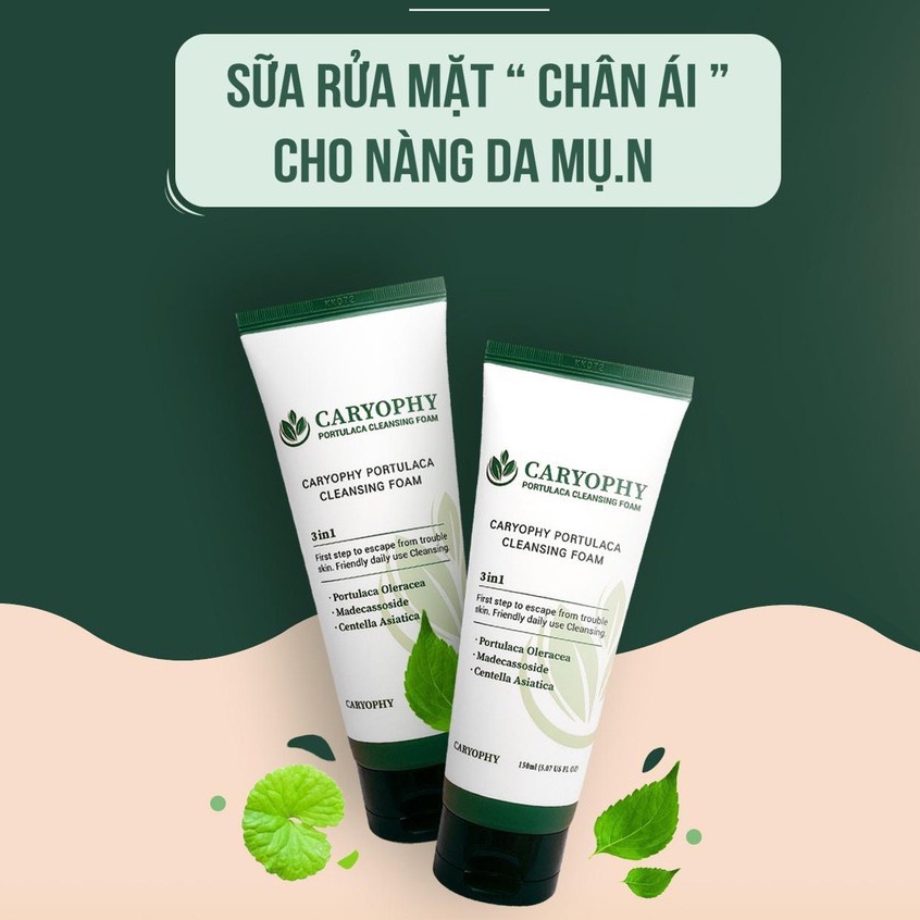Sữa Rửa Mặt Caryophy Portucala Cleansing Foam (150ml)