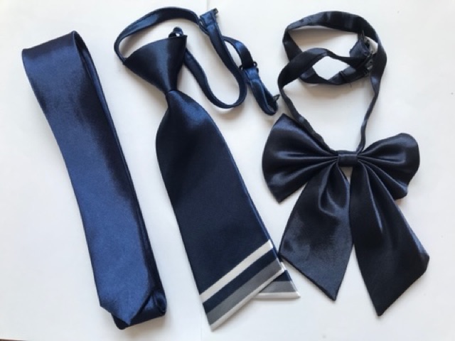 Set combo Cà vạt nam bản nhỏ, Cà vạt nữ và Nơ nữ