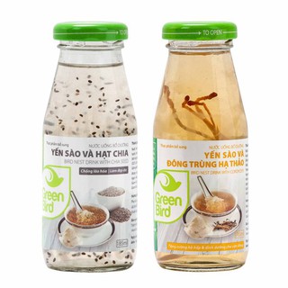 01 chai nước yến sào và hạt chia hoặc yến sào và đông trùng nhãn hiệu NutriNest giúp đẹp da - giá tốt nhất shopee