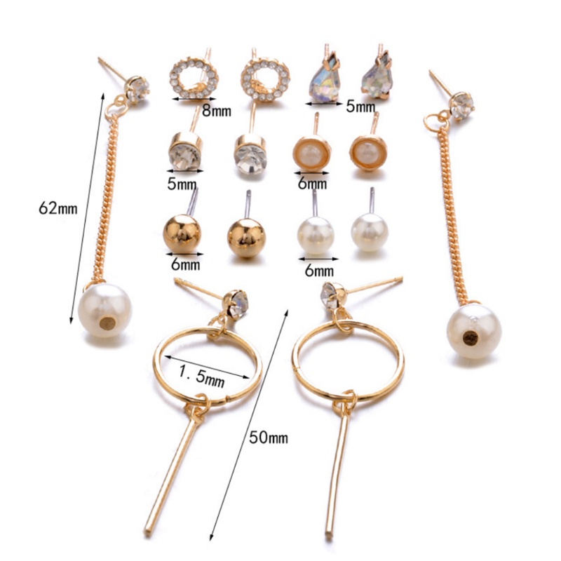 1 Set Bông Tai Ngọc Trai Sang Trọng Cho Nữ