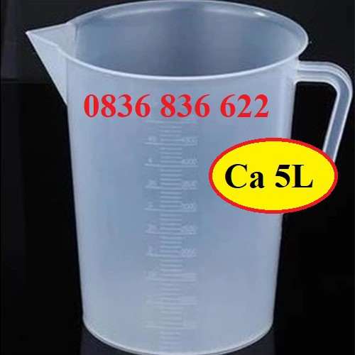 Ca nhựa cao cấp có vạch chia định lượng loại size lớn - Nhựa cao cấp