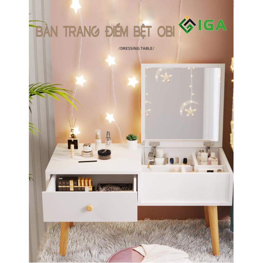 Bàn trang điểm ngồi bệt, bàn phấn mini kèm gương phong cách hàn quốc