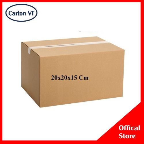 Hộp Bìa Caton Kích Thước 20x20x15 cm Chất Liệu Cứng Cáp, Đa Dạng Kích Cỡ