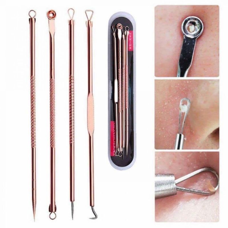 Bộ 4 Cây Nặng Mụn Chuyên Nghiệp màu vàng