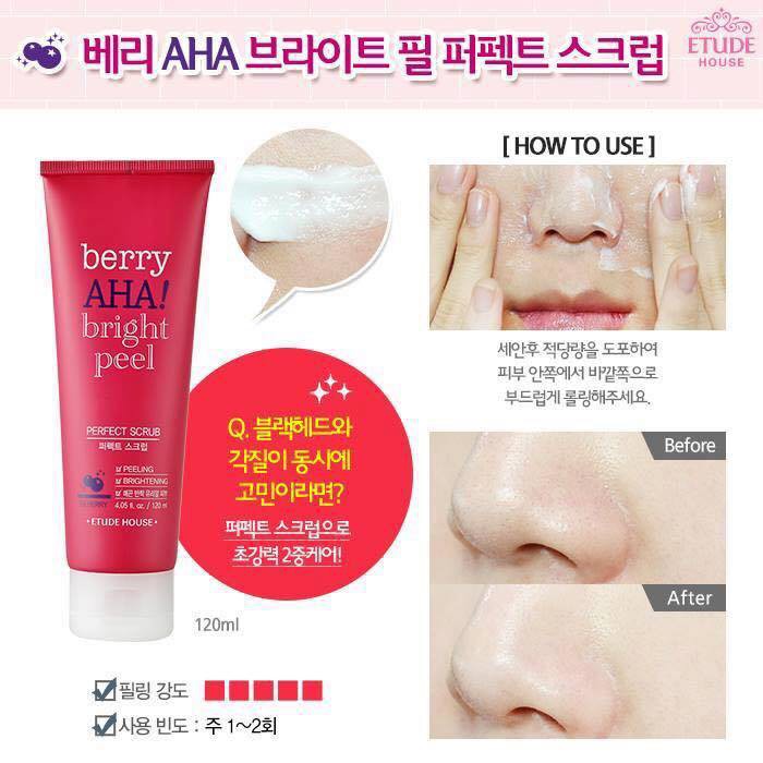 TẨY DA CHẾT BERRY AHA BRIGHT PEEL 120ML CHÍNH HÃNG - 4940