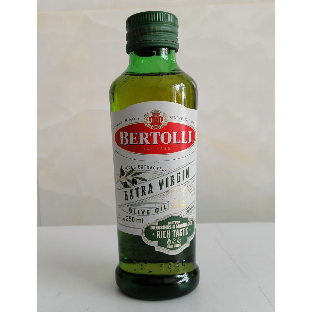 [250ml - Extra] Dầu Ô Liu siêu nguyên chất [Italia] BERTOLLI Rich Taste Olive Extra Virgin (anm-hk)