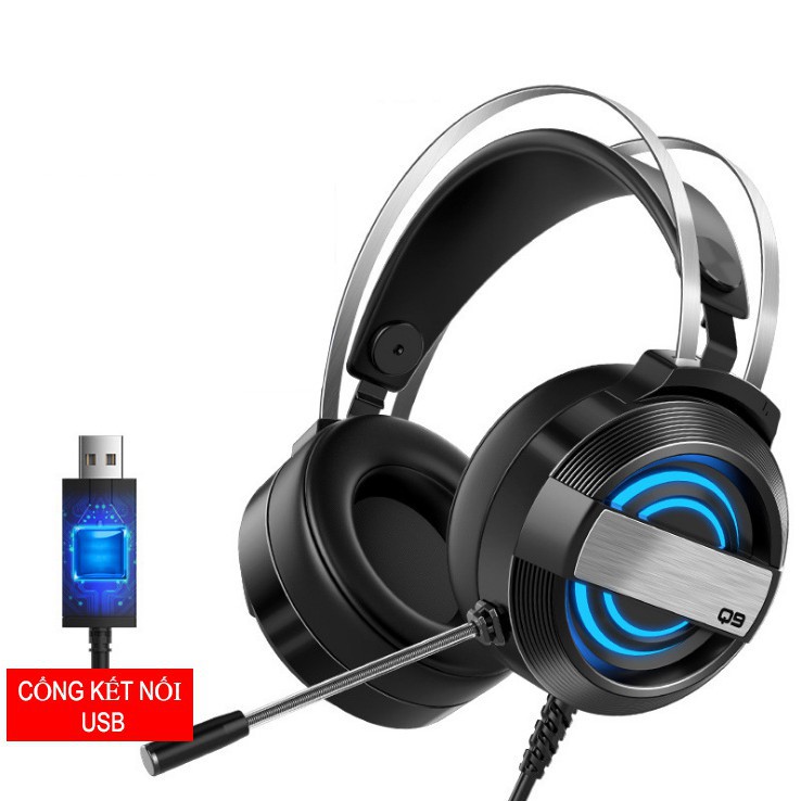 HÀNG CAO CẤP -  TAI NGHE GAMING HEADSET Q9 7.1 CHUYÊN GAME GIÁ RẺ  - Hàng Cao Cấp