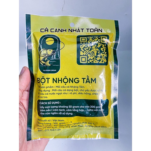 BỘT NHỘNG TẦM NGUYÊN CHẤT 100% CÁM CÂU CÁ 100G