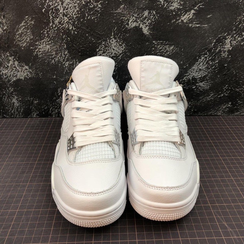 Video Giày thể thao AIR JORDAN 4 Retro Pure money full trắng