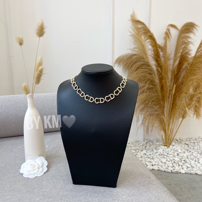 Vòng chocker CD - khuyên tai Full set - Hari korea accessories