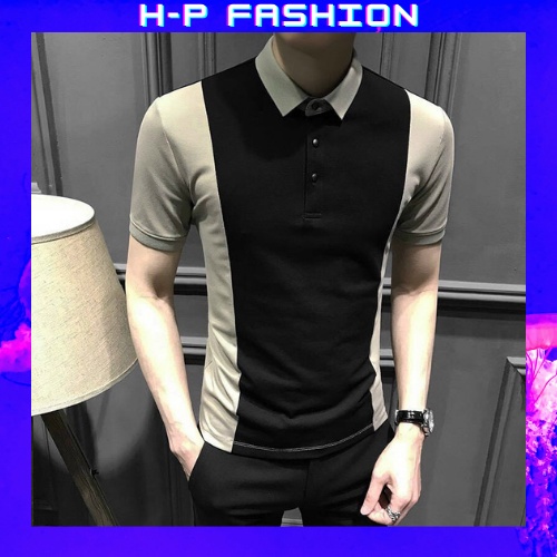 Áo Thun Nam Ngắn Tay Có Cổ  𝐅𝐑𝐄𝐄 𝐒𝐇𝐈𝐏  Áo Phông Nam Đẹp Vải Thun Co Giãn Thời Trang Hpfashion - ATNCT33