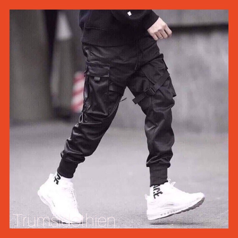 [ Túi Hộp- Cực chất !!] Quần Jogger Kaki Nam Túi Hộp Phối Dây Khóa Gài | BigBuy360 - bigbuy360.vn