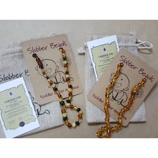 Vòng hổ phách Slobber beads Amber house - size toddler