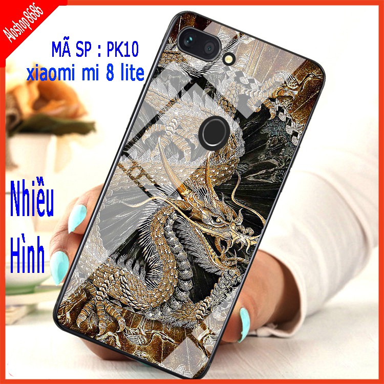 Ốp lưng XIAOMI MI 8 LITE kính 3D sang trọng, đẳng cấp, lịch sự, mặt kính sắc nét