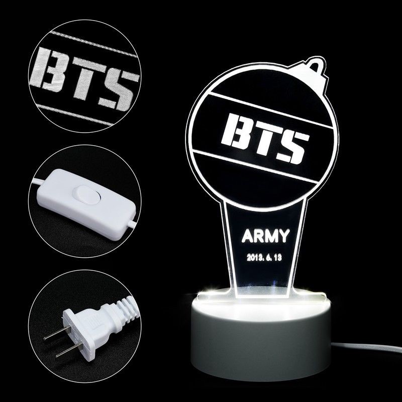 Đèn Trang Trí Hình Nhóm Nhạc Kpop Bts Army Bomb