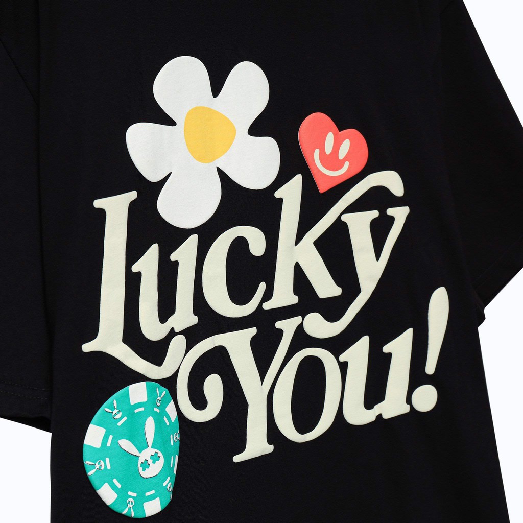 U3Hg /Áo thun Nam Nữ Bad Rabbit LUCKY YOU 100% Cotton - Local Brand Chính Hãng!