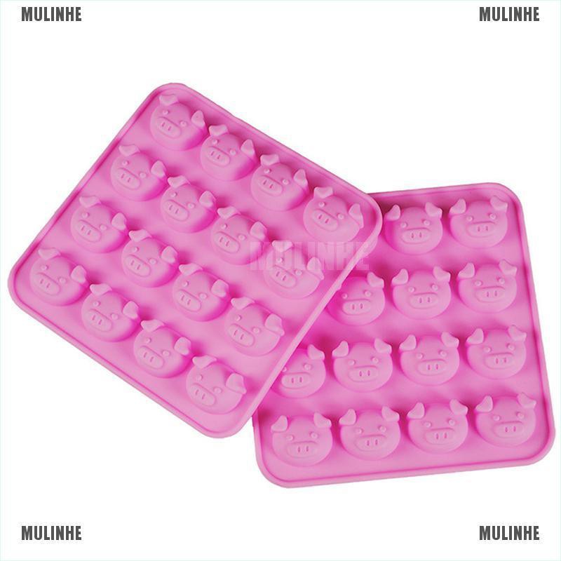 Khuôn Silicone Làm Bánh & Socola Hình Heo Con