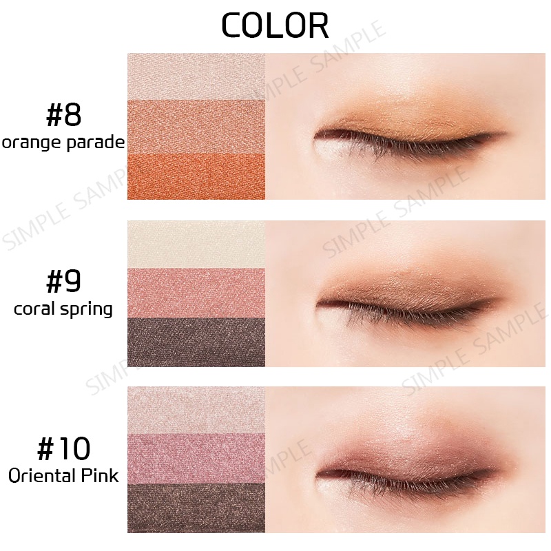 MISSHA Triple eye Shadow Intense finish Smooth Matte Shimmer Eye Makeup