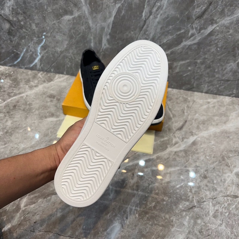 Giày LV Nam Logo Hoa Cao Cấp - Giày Sneaker Nam LV Giá Tốt