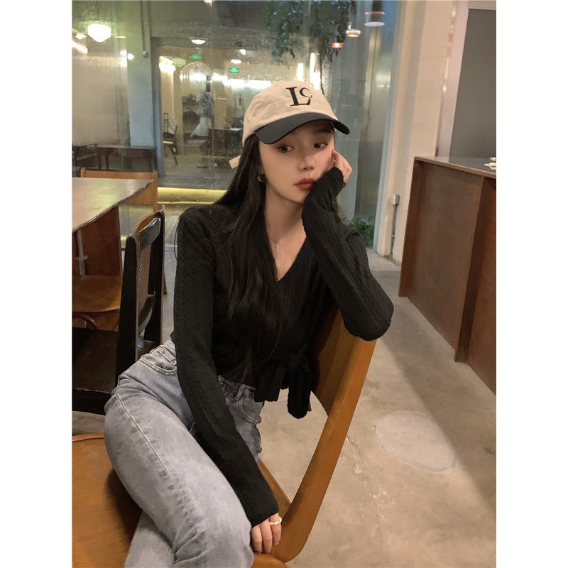 Áo Thun DàI Tay Cổ Chữ V ThờI Trang Cho Nữ JL-TX-424